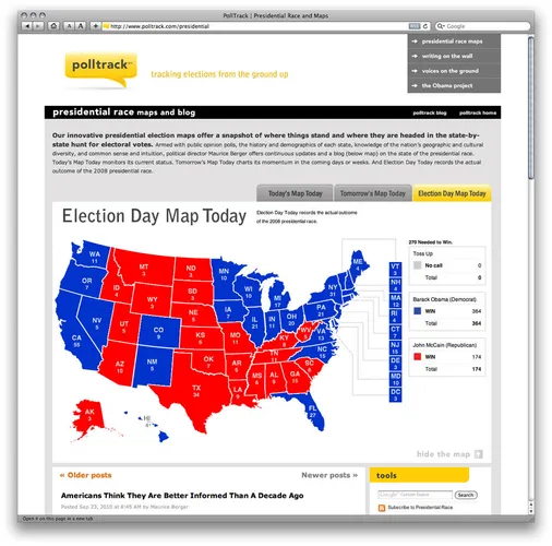 The third of three maps: Maurice Berger's prediction for the election day results in the presidential race.